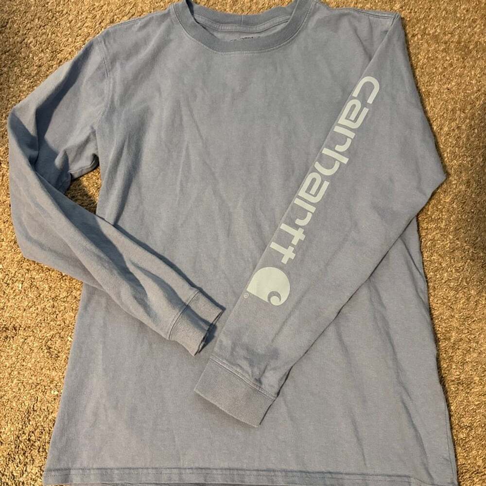 Carhartt Loose Fit Long Sleeve Logo T-Shirt Size S